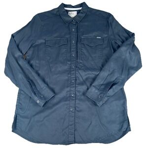 5.11 Tactical Womens Long Sleeve Shirt Chest Pocket Fishing Hiking Black M